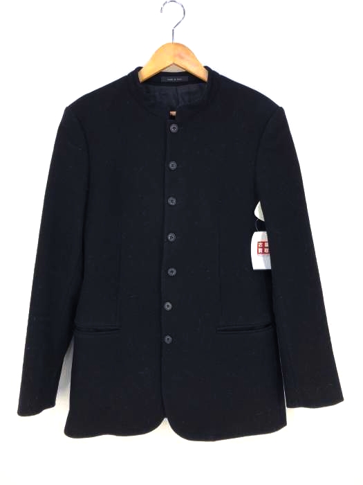 EMPORIO ARMANI（エンポリオアルマーニ） マオカラー 7Bウールコート メンズ アウター