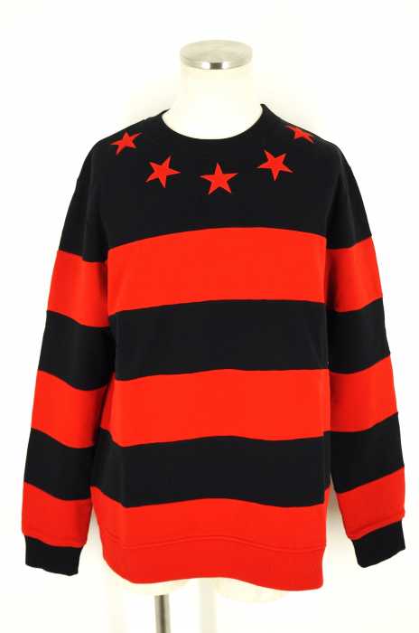 GIVENCHY (ジバンシィ) 12AW 星柄ボーダースウェット メンズ トップス
