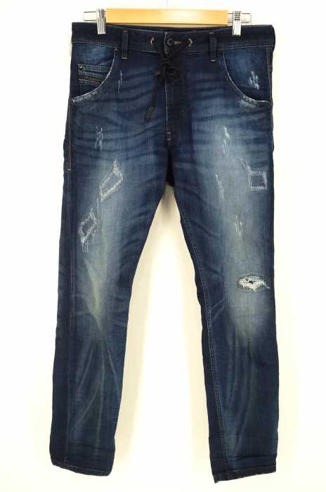 DIESEL （ディーゼル） KROOLEY USED加工スウェットデニムパンツ メンズ パンツ