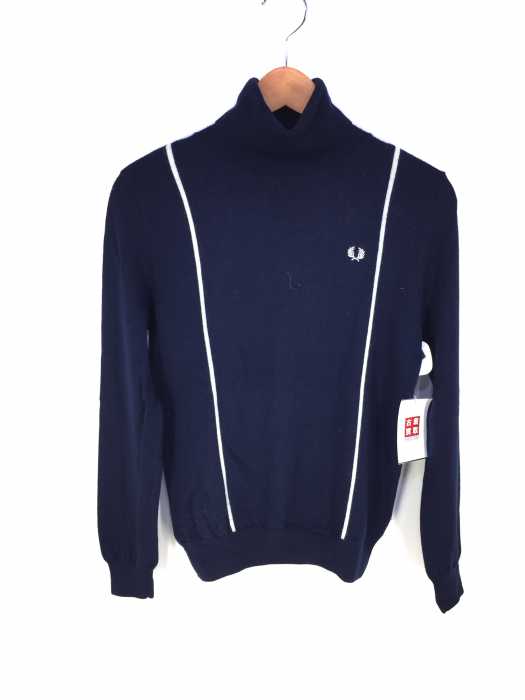 FRED PERRY (フレッドペリー) タートルネック刺繍ニット レディース トップス