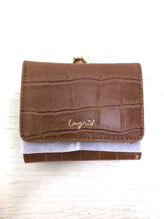 Ungrid（アングリッド） 三つ折り クロコ型押し 財布 レディース 財布・ケース