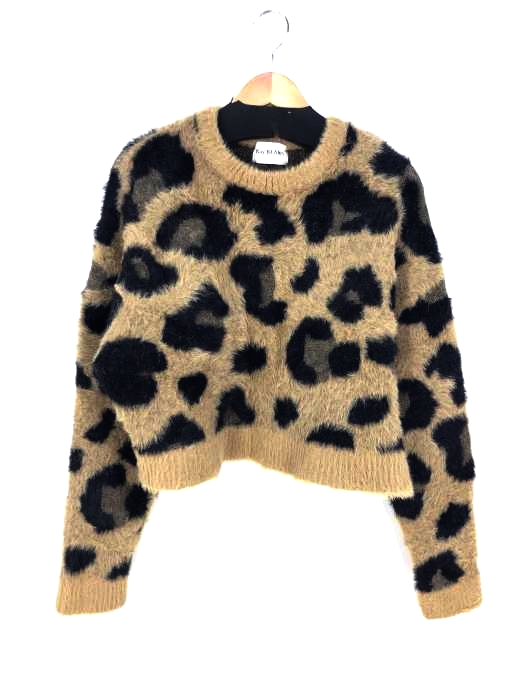 Ray BEAMS（レイビームス） レオパード ジャガード クルーネック レディース トップス