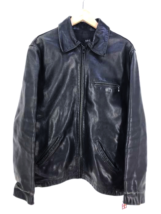 APC（アーペーセー） シングルレザージャケット メンズ アウター