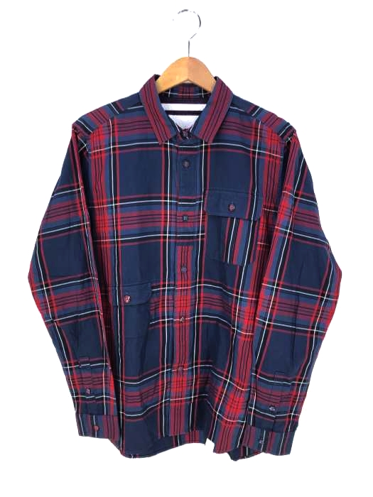 WHITE MOUNTAINEERING(ホワイトマウンテニアリング) デザインポケット コットンチェックシャツ メンズ トップス