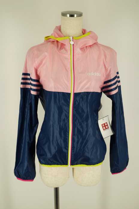 adidas neo label (アディダスネオレーベル) バイカラージップパーカー ウォームアップウェア レディース トップス
