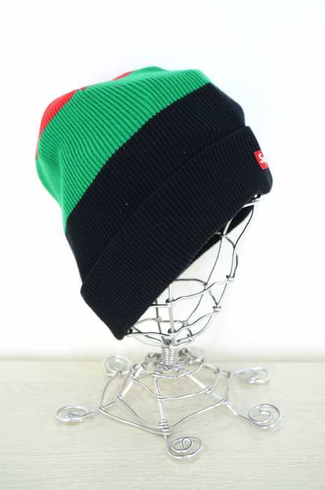 Supreme （シュプリーム） ボーダーニットキャップ メンズ 帽子