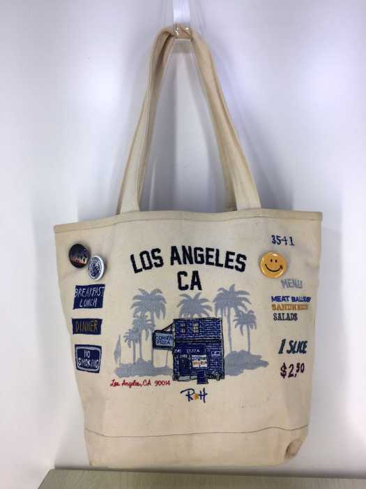 Ron Herman Lorinza ロンハーマン ロリンザ 別注 キャンバス 刺繍トートバッグ メンズ バッグ ブランド古着買取販売バズストア