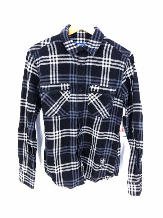 adidas（アディダス） チェック柄ネルシャツ メンズ トップス