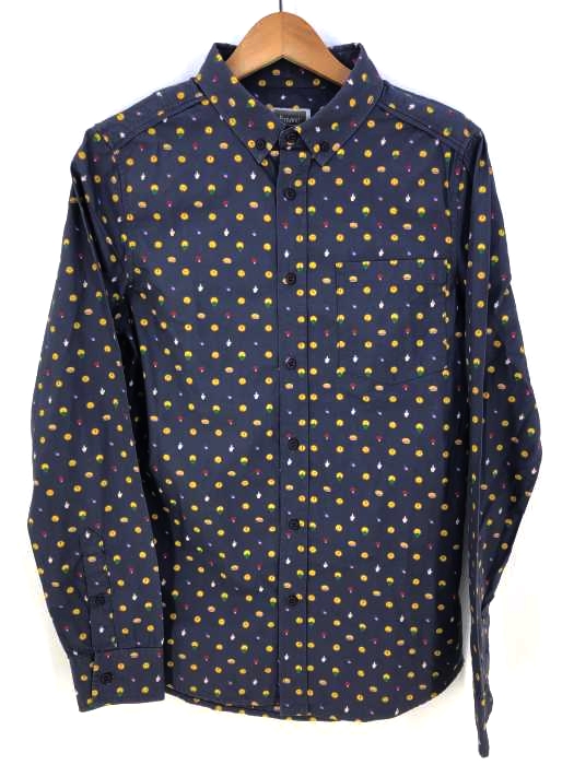 ALTAMONT（オルタモント） ボタンダウン 絵文字プリント メンズ トップス