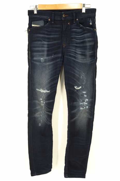 DIESEL （ディーゼル） SPENDER USED加工デニムスウェットパンツ レディース パンツ