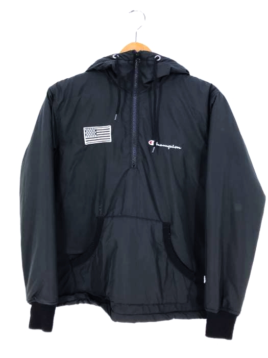 Champion（チャンピオン） 裏地キルティング 中綿 ハーフジップパーカー レディース アウター