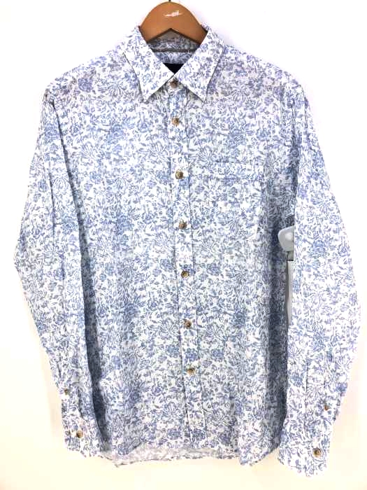 JOSEPH ABBOUD（ジョセフアボード） フラワープリント リネンシャツ メンズ トップス