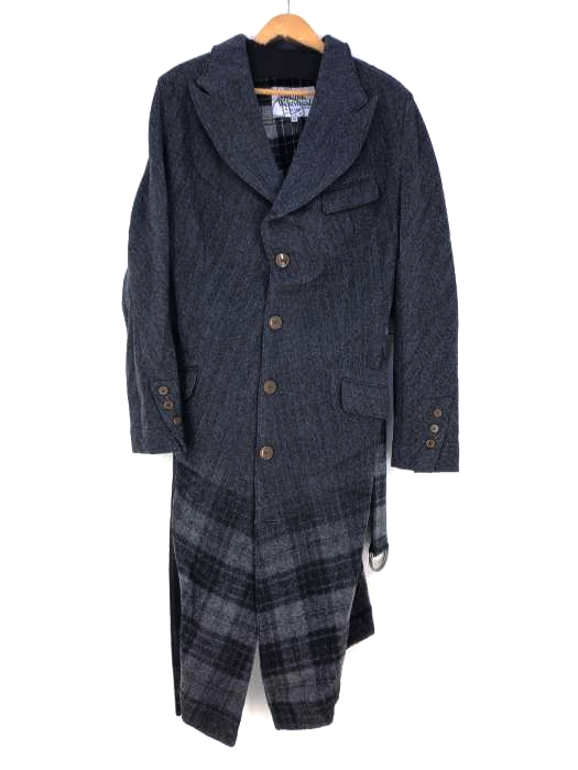 Vivienne Westwood MAN(ヴィヴィアンウエストウッドマン) 柄グラデ ベルト付き変形コート メンズ アウター