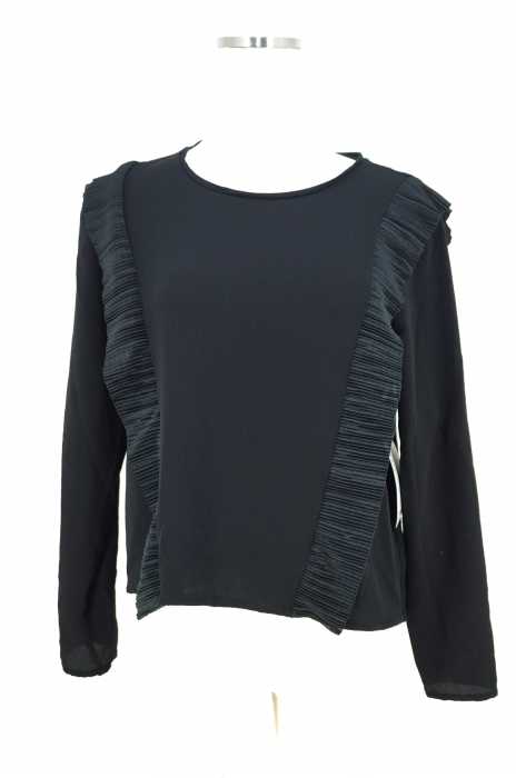 ZARA (ザラ) プリーツ装飾シフォントップス レディース トップス
