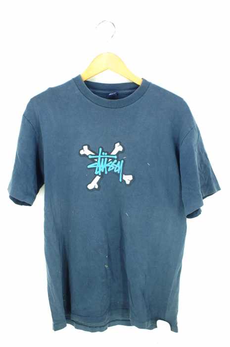 STUSSY （ステューシー） 紺タグ ボーンロゴプリント メンズ トップス