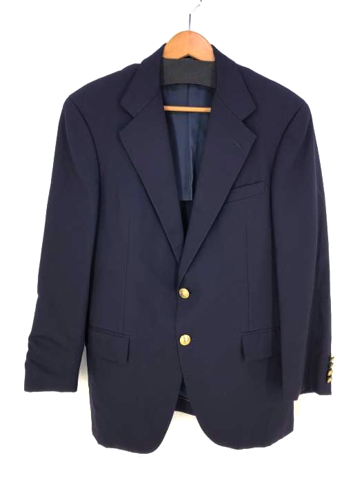 Polo by RALPH LAUREN(ポロバイラルフローレン) ナス紺 2Bテーラードジャケット ブレザー 金ボタン 長袖ロングスリーブ メンズ アウター