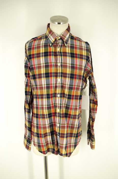 individualized shirts （インディヴィジュアライズドシャツ） チェック柄ボタンダウンシャツ メンズ トップス