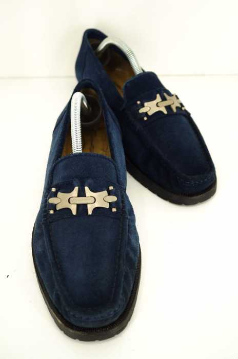 santoni （サントーニ） スエードビットローファー メンズ シューズ