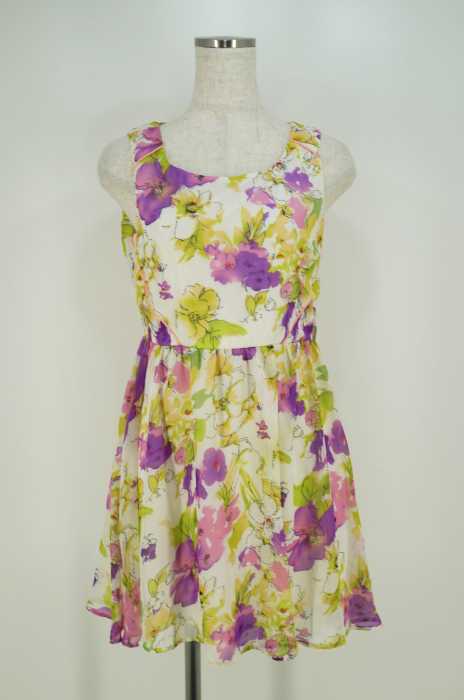 CECIL McBEE （セシルマクビー） 総柄シフォンワンピース レディース ワンピース