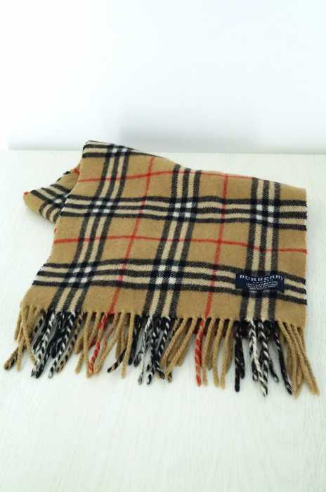 BURBERRY LONDON （バーバリーロンドン） ノヴァチェック フリンジマフラー メンズ ファッション雑貨