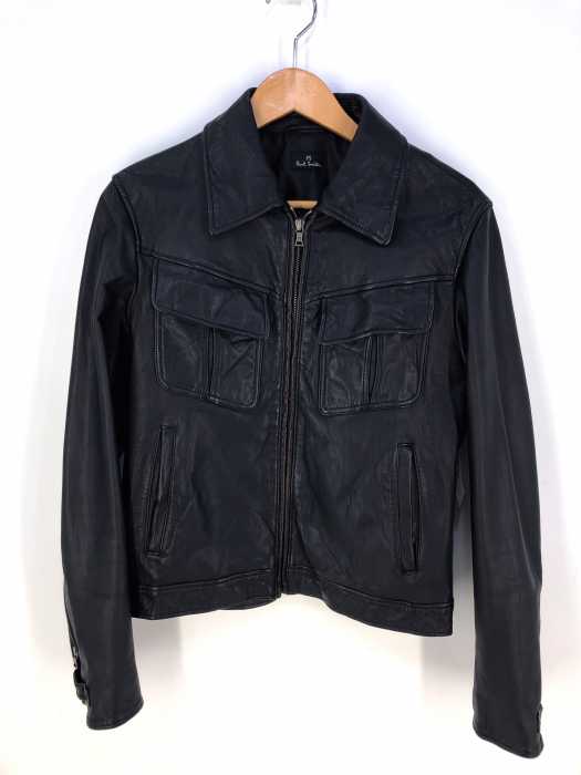 PS Paul Smith （ピーエスポールスミス） レザージップアップジャケット メンズ アウター