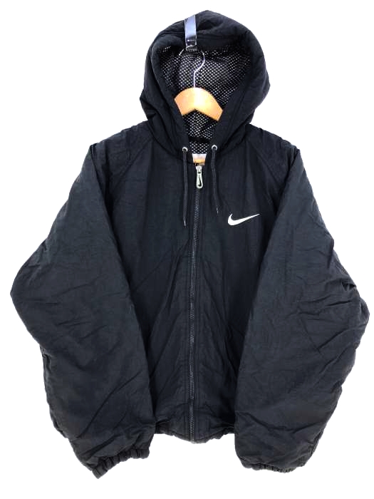 NIKE（ナイキ） 裏キルティング フード付きジップアップジャケット 白