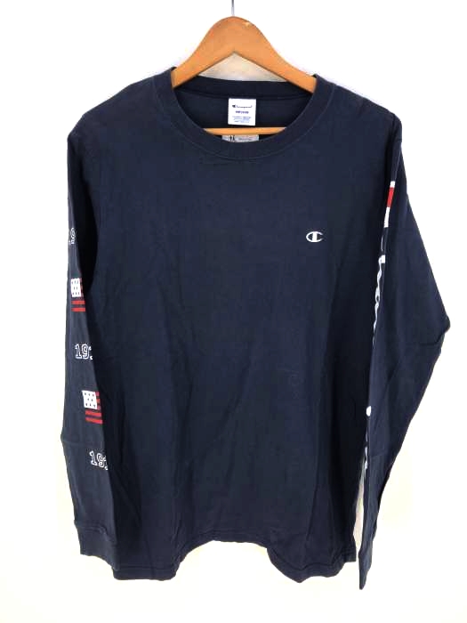 Champion（チャンピオン） L/S PRINTED TEE メンズ トップス