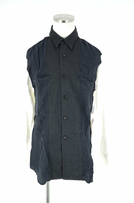 COMME des GARCONS HOMME （コムデギャルソンオム） AD2001　異素材切替シャツ メンズ トップス