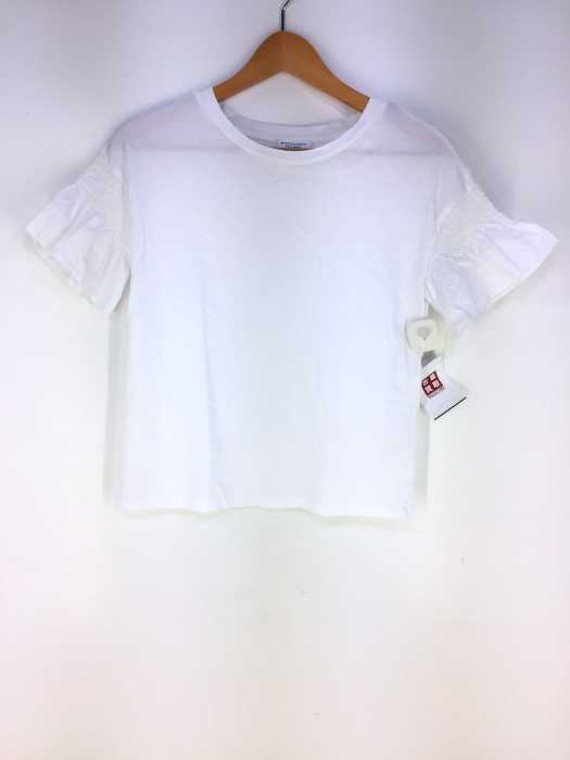 BEAUTY & YOUTH UNITED ARROWS  （ビューティーアンドユースユナイテッドアローズ） 天竺×ローン シャーリングショートスリーブ レディース トップス
