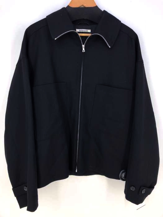 AURALEE（オーラリー） WOOL SERGE ZIP-UP BLOUSON メンズ アウター