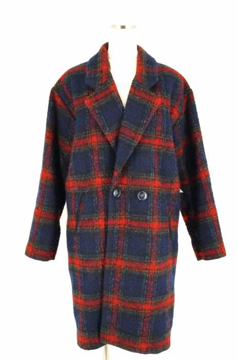 w closet （ダブルクローゼット） ウールチェックチェスターコート レディース アウター
