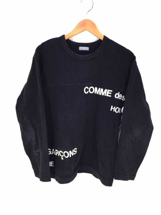 COMME des GARCONS HOMME （コムデギャルソンオム） AD2001 ずらしロゴ プリント　ロングスリーブカットソー メンズ トップス