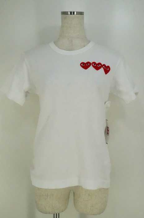 PLAY COMME des GARCONS (プレイコムデギャルソン) AD2005 ワッペン付き半袖Tシャツ レディース トップス