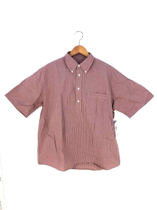 Eddie Bauer（エディーバウアー） プルオーバーチェック半袖シャツ メンズ トップス