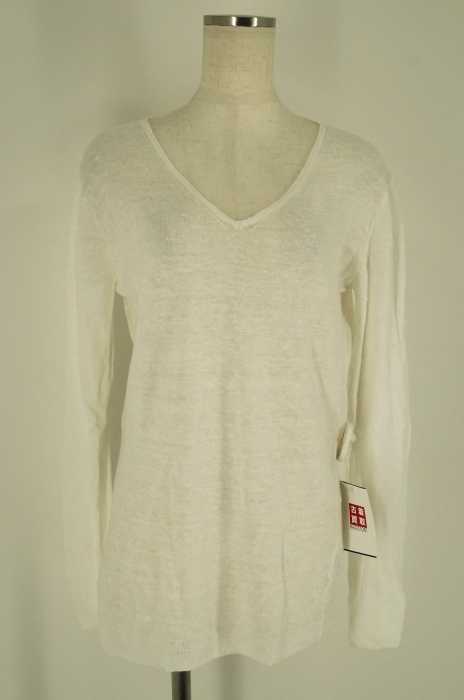 DEUXIEME CLASSE × FRANDERS LINEN （ドゥーズィエムクラス フランダースリネン） リネンVネックニット レディース トップス