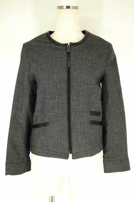 Gap （ギャップ） ジップアップノーカラージャケット レディース アウター