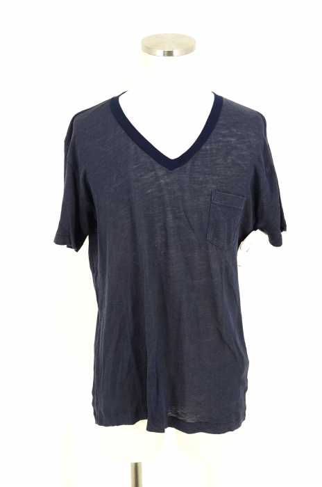 Edition(エディション) Vネックリネンカットソー Tシャツ メンズ トップス