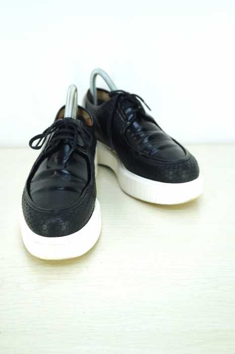 ROBERT CLERGERIE （ロベール クレジュリー） POLO Textured spazzolato leather platform creepers レザーシューズ レディース シューズ