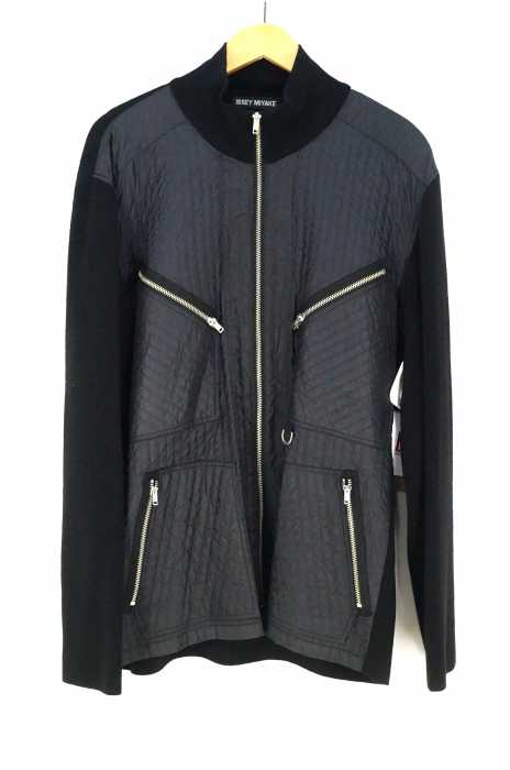 ISSEY MIYAKE （イッセイミヤケ） 異素材切替ジップアップジャケット メンズ アウター
