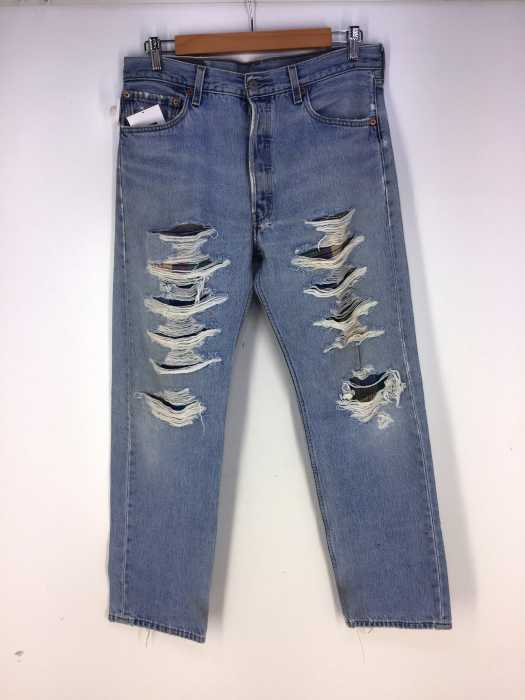 Levi S リーバイス 501ダメージ加工デニム 裏977 メンズ パンツ ブランド古着買取販売バズストア