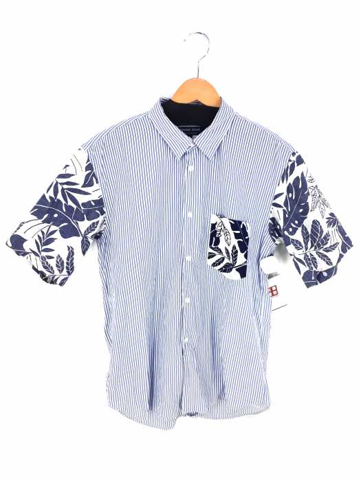 COMME des GARCONS HOMME DEUX （コムデギャルソンオムドゥ） AD2012 切替 ストライプシャツ メンズ トップス