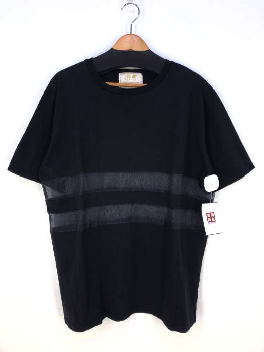 BUBBLES TOKYO（バブルストウキョウ） オーガンジー切替カットソー メンズ トップス