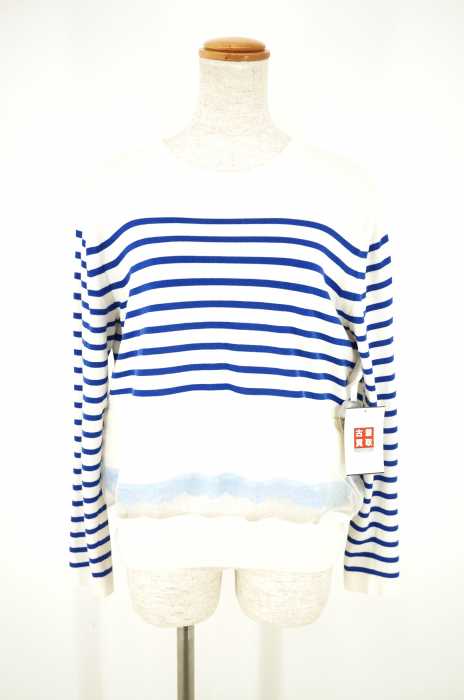 sacai luck (サカイラック) 14SS チュール切替ボーダーニット レディース トップス