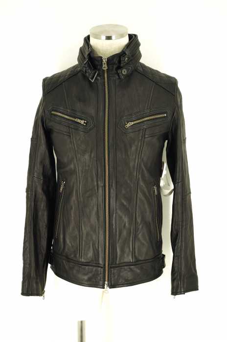JACK ROSE (ジャックローズ) レザーシングルライダースジャケット メンズ アウター