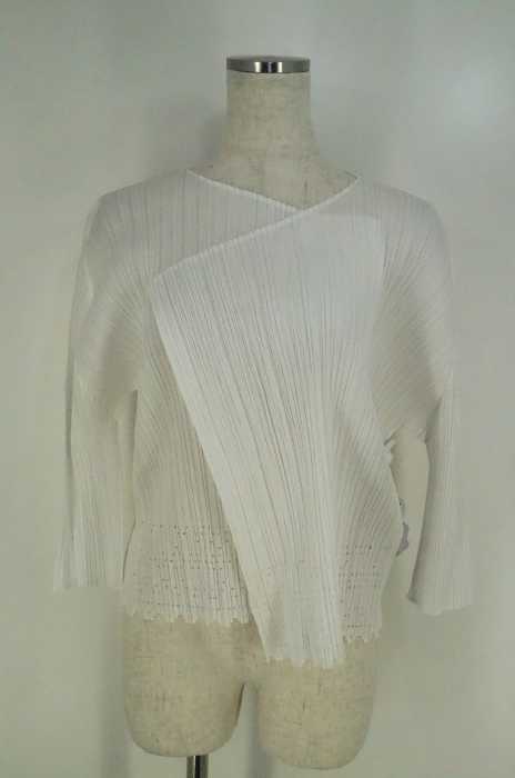 PLEATS PLEASE ISSEY MIYAKE （プリーツプリーズイッセイミヤケ） プリーツ加工カーディガン レディース トップス