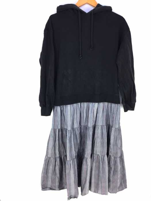 Ray BEAMS (レイビームス) スウェット 切り替え ティアード ワンピース レディース ワンピース