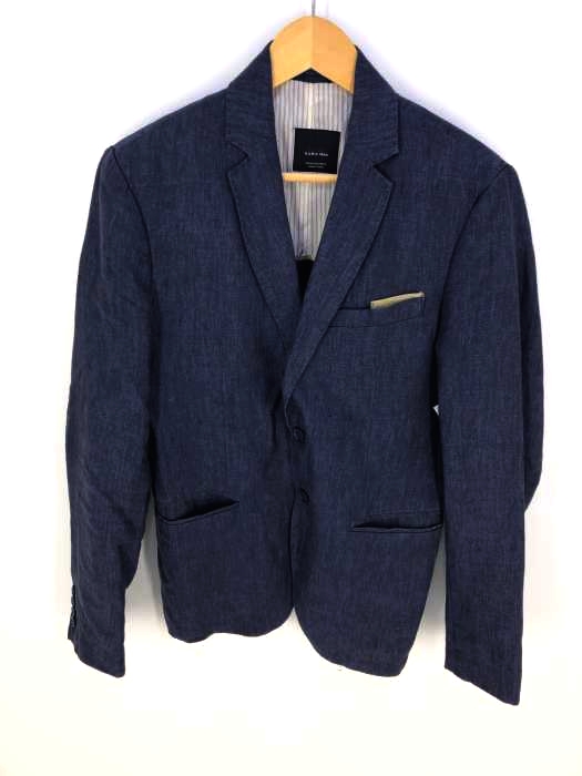 ZARA MAN BASIC(ザラマンベーシック) 2B テーラードジャケットリネン メンズ アウター