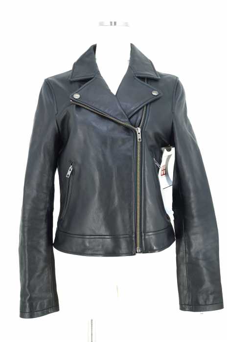 12closet （トゥウェルブクローゼット） ラムレザーダブルライダース レディース アウター