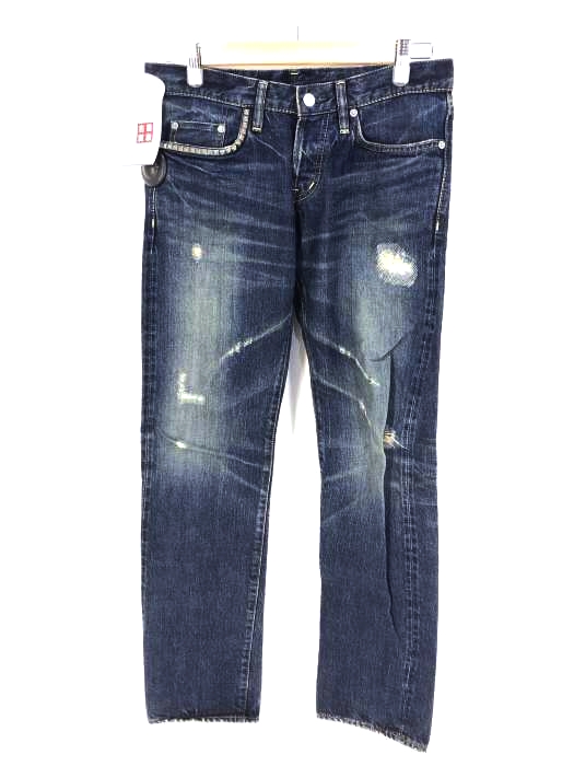 HYSTERIC GLAMOUR（ヒステリックグラマー） ダメージ加工 スタッズデニム メンズ パンツ