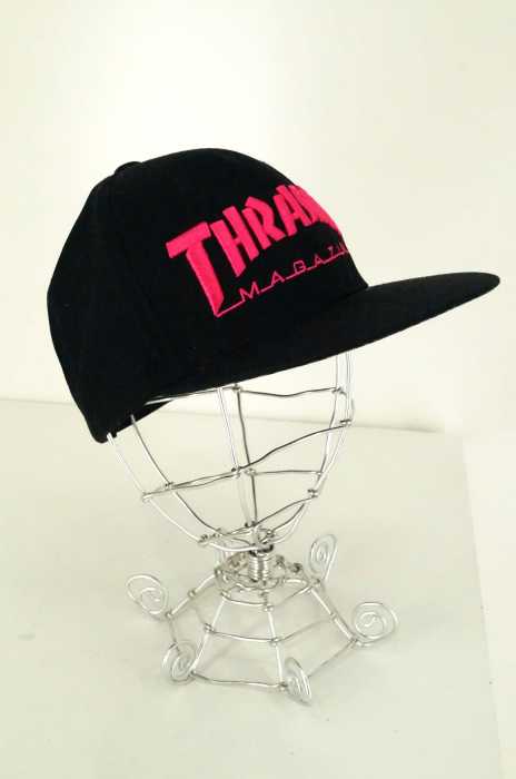 THRASHER（スラッシャー） ロゴ刺繍入り6パネルキャップ メンズ 帽子